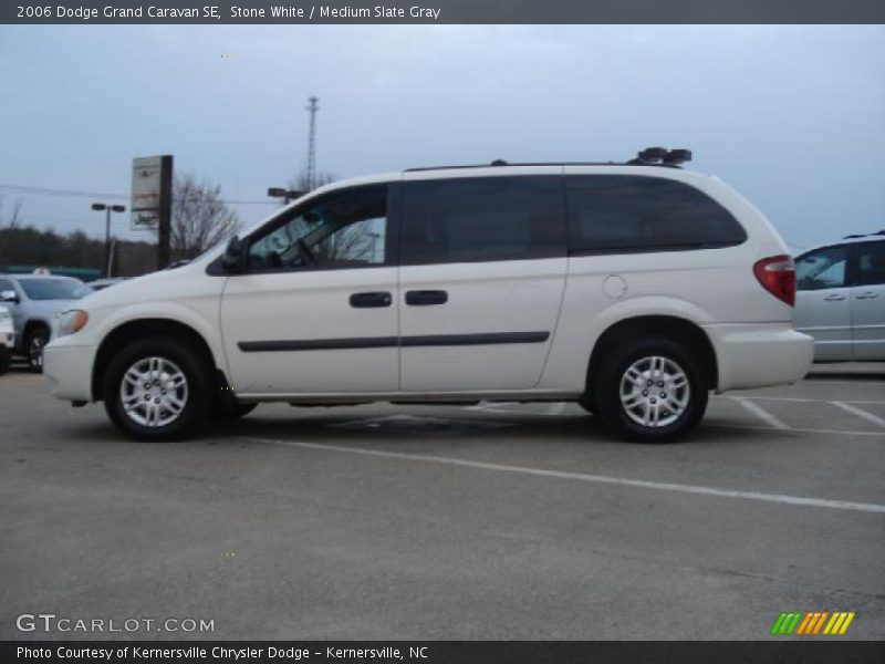 Stone White / Medium Slate Gray 2006 Dodge Grand Caravan SE