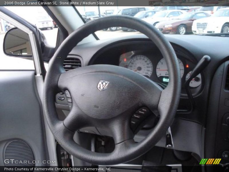 Stone White / Medium Slate Gray 2006 Dodge Grand Caravan SE