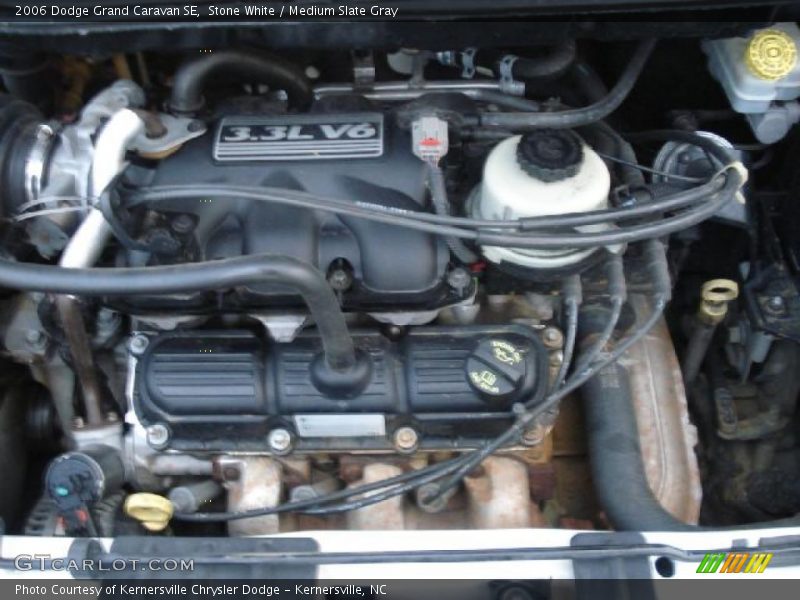 Stone White / Medium Slate Gray 2006 Dodge Grand Caravan SE