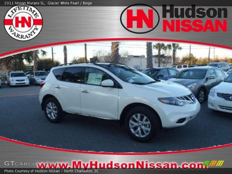 Glacier White Pearl / Beige 2011 Nissan Murano SL