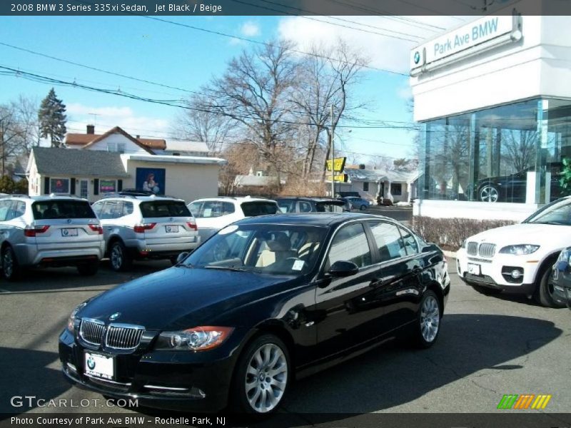 Jet Black / Beige 2008 BMW 3 Series 335xi Sedan
