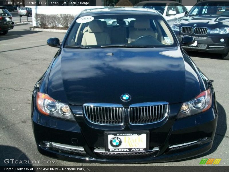 Jet Black / Beige 2008 BMW 3 Series 335xi Sedan