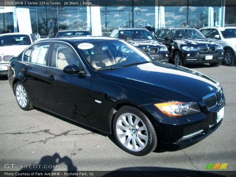 Jet Black / Beige 2008 BMW 3 Series 335xi Sedan