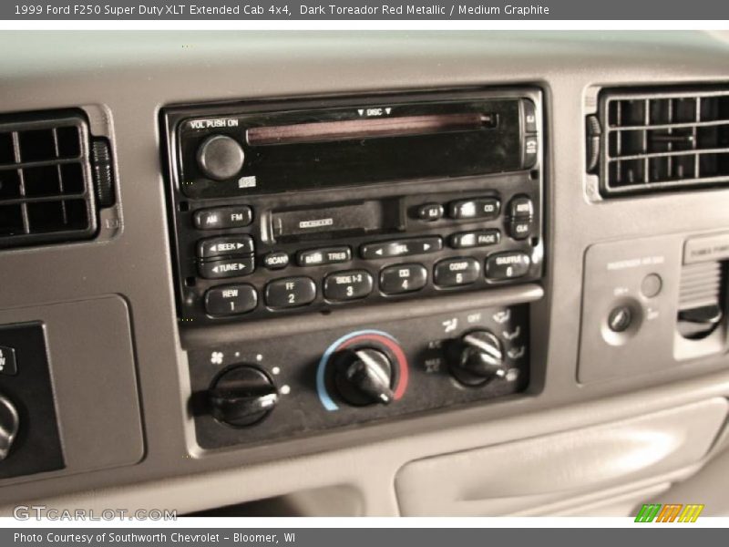 Dark Toreador Red Metallic / Medium Graphite 1999 Ford F250 Super Duty XLT Extended Cab 4x4