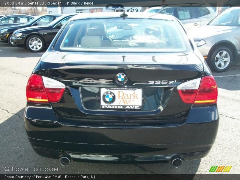 Jet Black / Beige 2008 BMW 3 Series 335xi Sedan