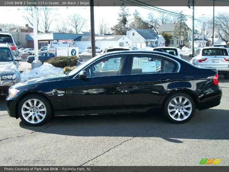 Jet Black / Beige 2008 BMW 3 Series 335xi Sedan