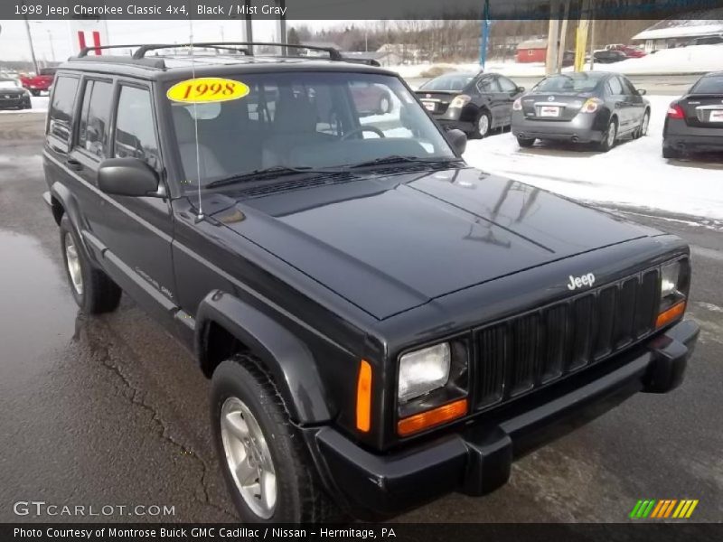 Black / Mist Gray 1998 Jeep Cherokee Classic 4x4