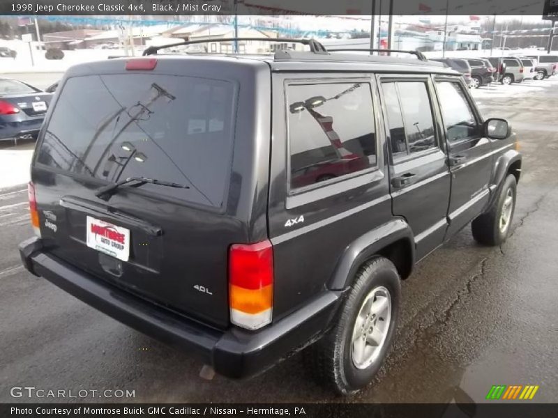 Black / Mist Gray 1998 Jeep Cherokee Classic 4x4