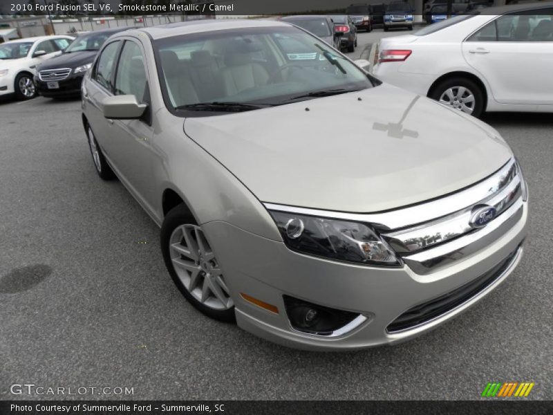 Smokestone Metallic / Camel 2010 Ford Fusion SEL V6