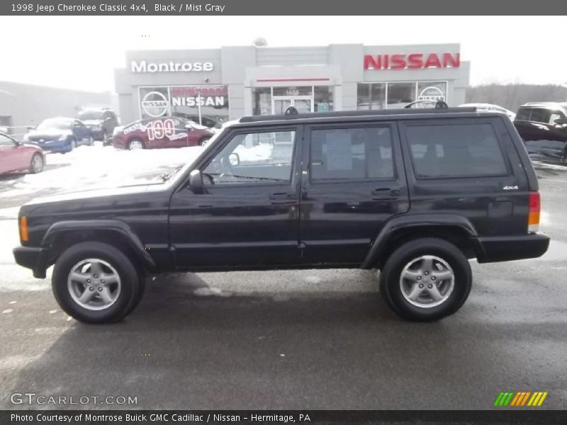 Black / Mist Gray 1998 Jeep Cherokee Classic 4x4