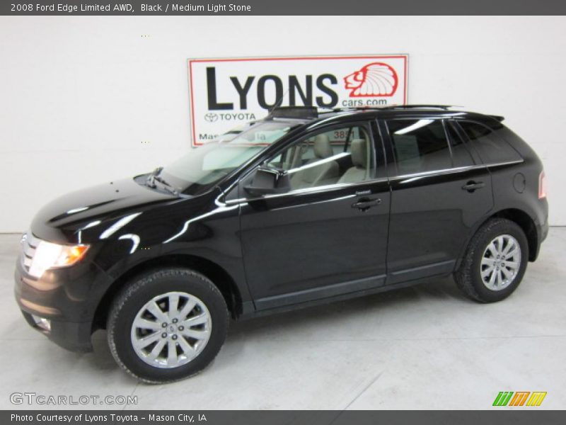 Black / Medium Light Stone 2008 Ford Edge Limited AWD