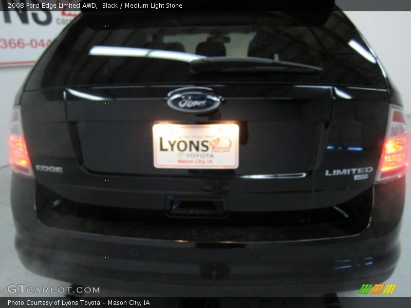 Black / Medium Light Stone 2008 Ford Edge Limited AWD