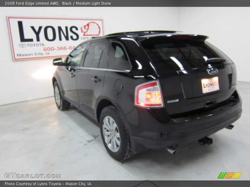 Black / Medium Light Stone 2008 Ford Edge Limited AWD