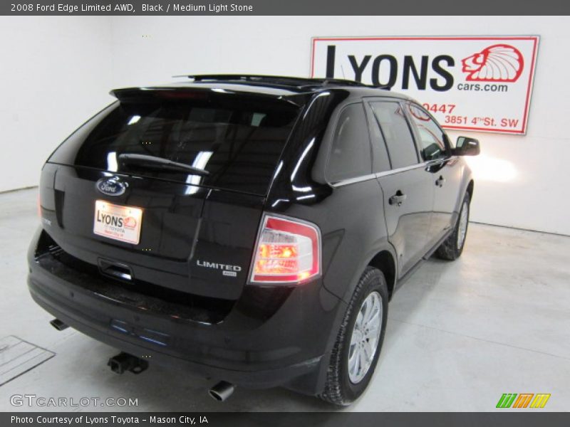 Black / Medium Light Stone 2008 Ford Edge Limited AWD