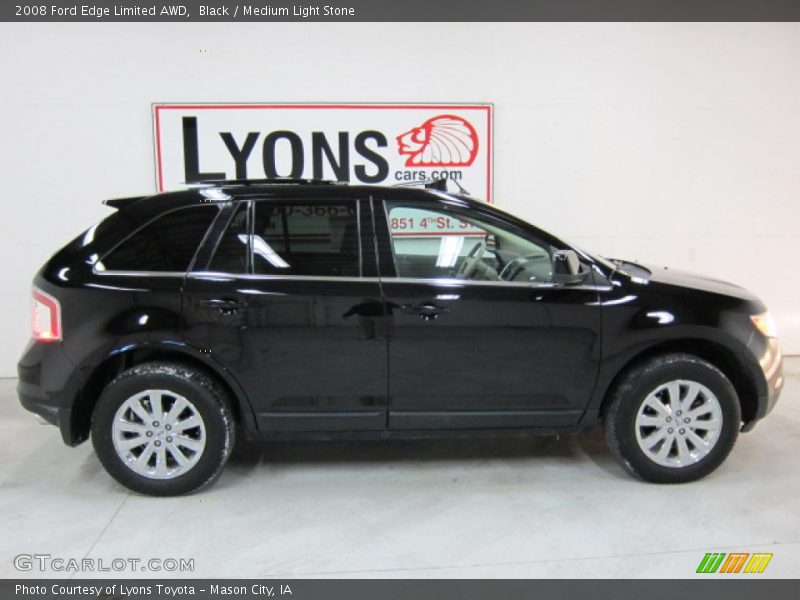 Black / Medium Light Stone 2008 Ford Edge Limited AWD
