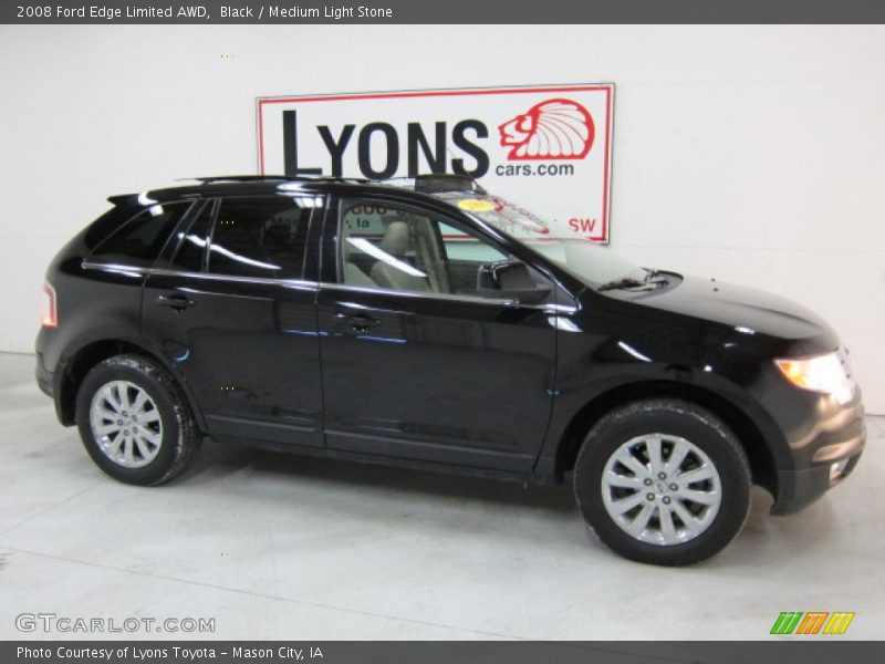 Black / Medium Light Stone 2008 Ford Edge Limited AWD