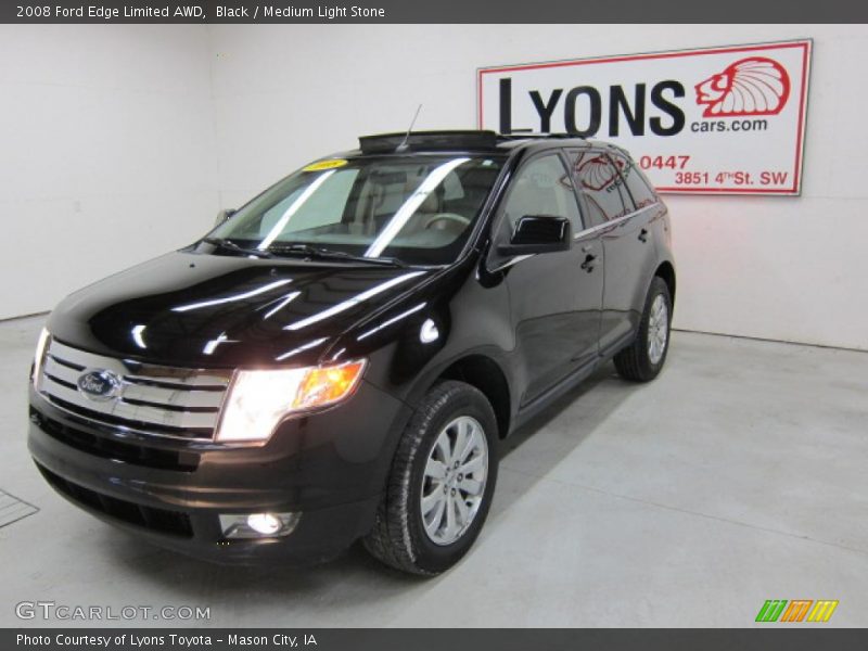 Black / Medium Light Stone 2008 Ford Edge Limited AWD