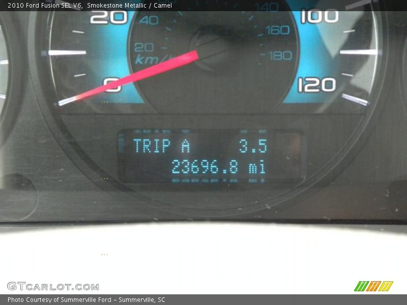 Smokestone Metallic / Camel 2010 Ford Fusion SEL V6