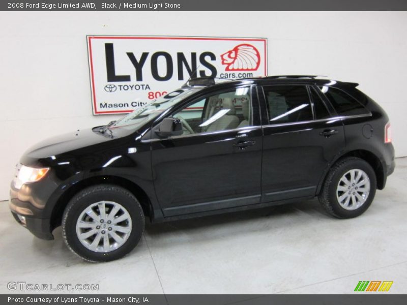 Black / Medium Light Stone 2008 Ford Edge Limited AWD