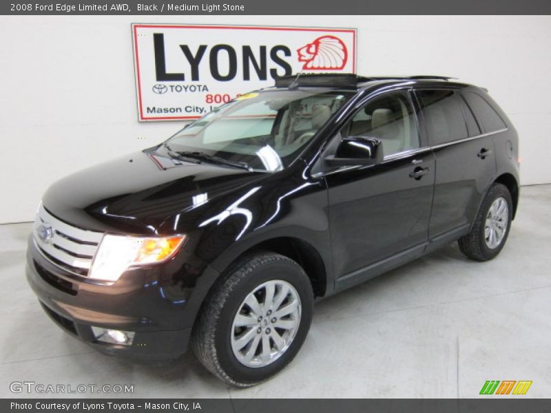 Black / Medium Light Stone 2008 Ford Edge Limited AWD