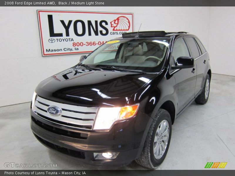 Black / Medium Light Stone 2008 Ford Edge Limited AWD