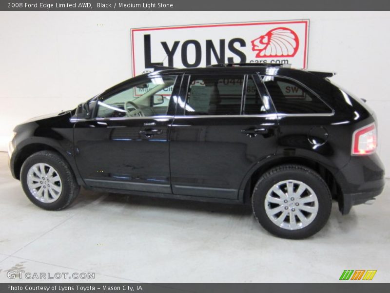 Black / Medium Light Stone 2008 Ford Edge Limited AWD