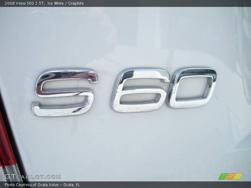 Ice White / Graphite 2008 Volvo S60 2.5T