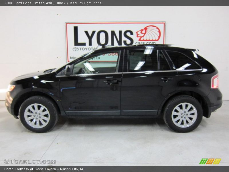 Black / Medium Light Stone 2008 Ford Edge Limited AWD