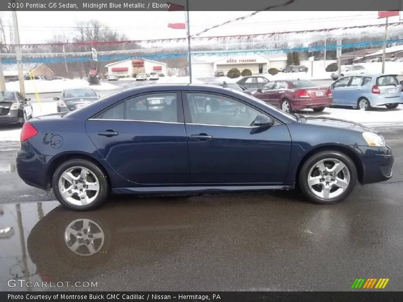 Midnight Blue Metallic / Ebony 2010 Pontiac G6 Sedan