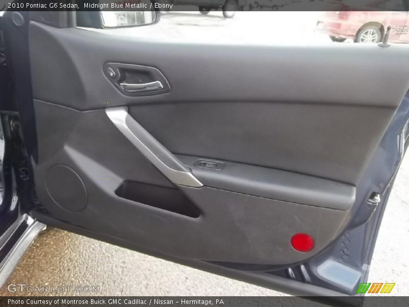 Midnight Blue Metallic / Ebony 2010 Pontiac G6 Sedan