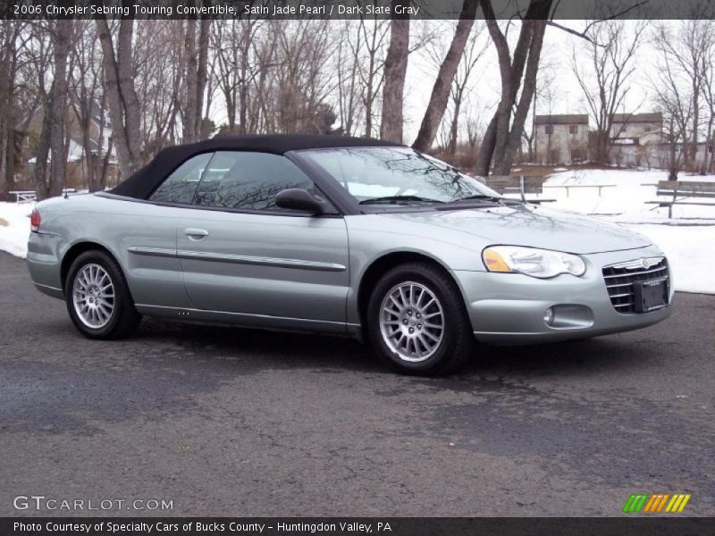 Satin Jade Pearl / Dark Slate Gray 2006 Chrysler Sebring Touring Convertible