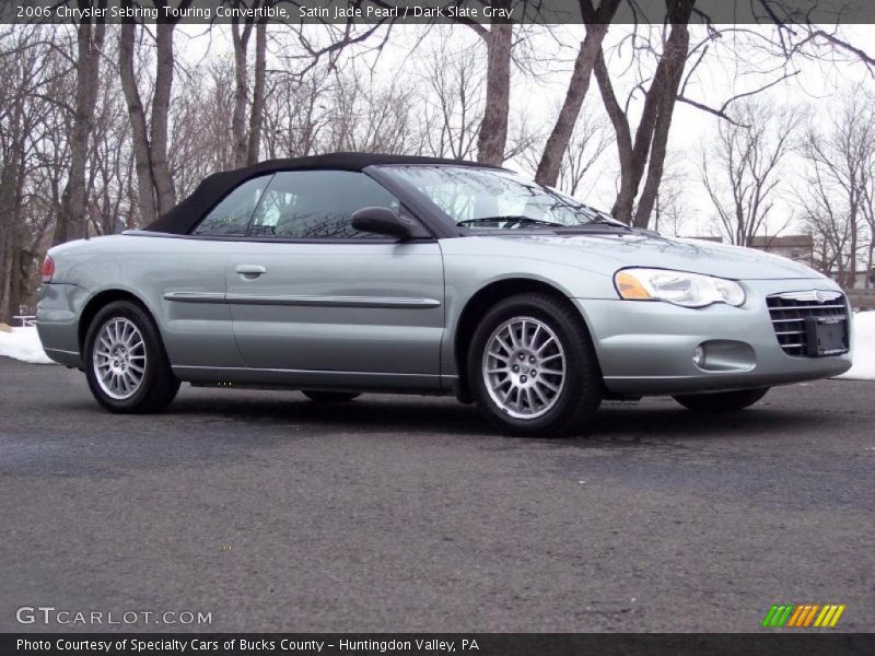Satin Jade Pearl / Dark Slate Gray 2006 Chrysler Sebring Touring Convertible