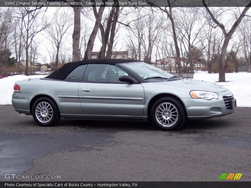 Satin Jade Pearl / Dark Slate Gray 2006 Chrysler Sebring Touring Convertible