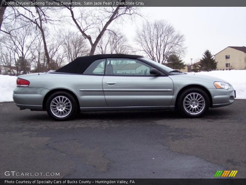 Satin Jade Pearl / Dark Slate Gray 2006 Chrysler Sebring Touring Convertible