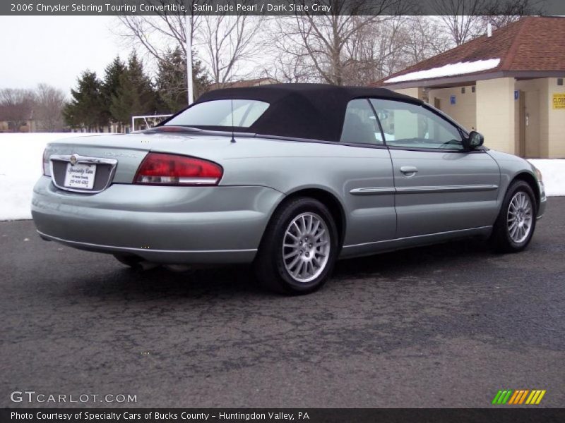 Satin Jade Pearl / Dark Slate Gray 2006 Chrysler Sebring Touring Convertible