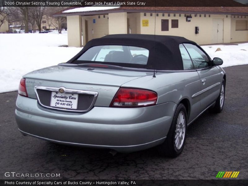 Satin Jade Pearl / Dark Slate Gray 2006 Chrysler Sebring Touring Convertible