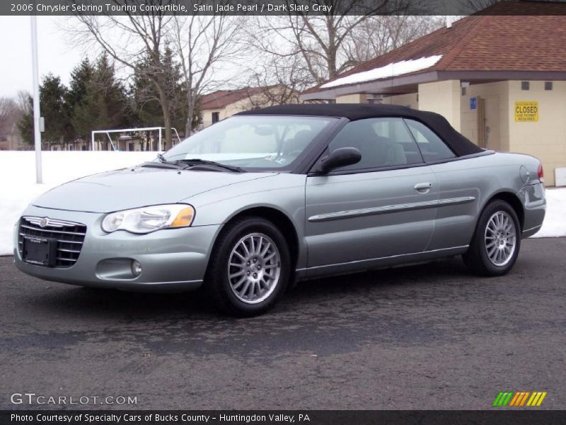 Satin Jade Pearl / Dark Slate Gray 2006 Chrysler Sebring Touring Convertible