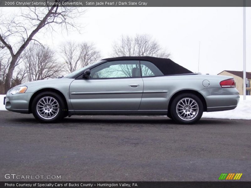 Satin Jade Pearl / Dark Slate Gray 2006 Chrysler Sebring Touring Convertible