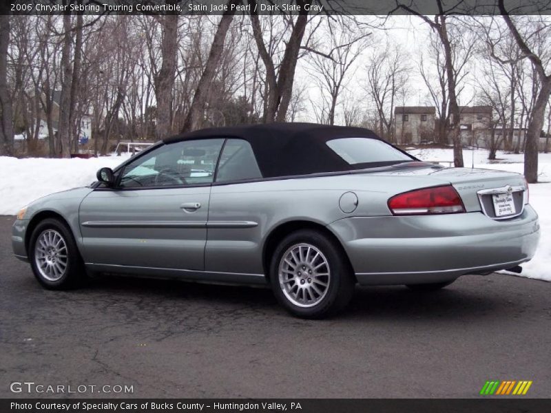 Satin Jade Pearl / Dark Slate Gray 2006 Chrysler Sebring Touring Convertible