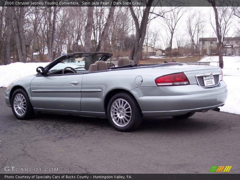 Satin Jade Pearl / Dark Slate Gray 2006 Chrysler Sebring Touring Convertible