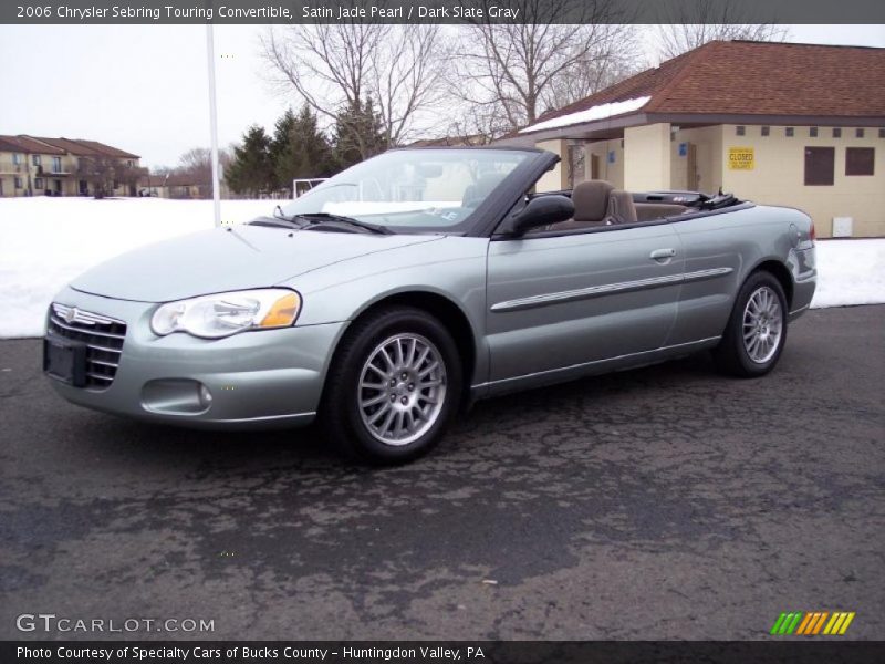 Satin Jade Pearl / Dark Slate Gray 2006 Chrysler Sebring Touring Convertible