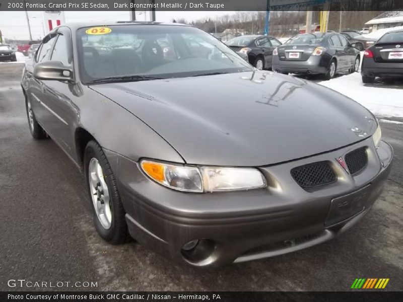 Dark Bronzmist Metallic / Dark Taupe 2002 Pontiac Grand Prix SE Sedan