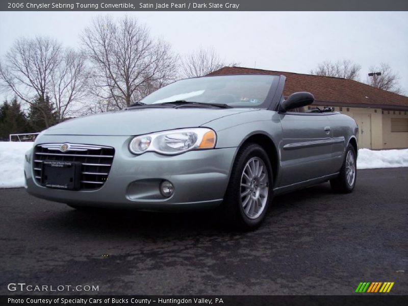 Satin Jade Pearl / Dark Slate Gray 2006 Chrysler Sebring Touring Convertible