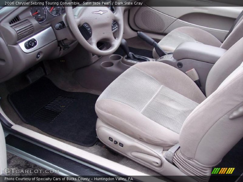 Satin Jade Pearl / Dark Slate Gray 2006 Chrysler Sebring Touring Convertible