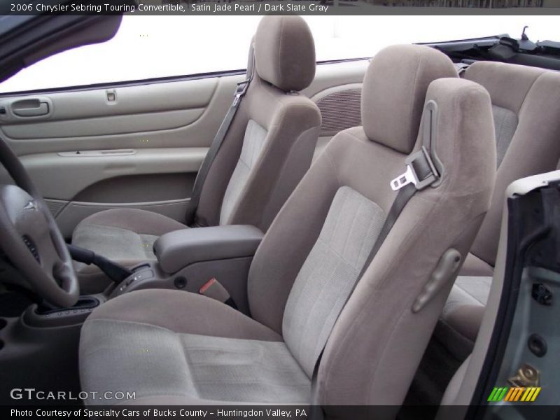 Satin Jade Pearl / Dark Slate Gray 2006 Chrysler Sebring Touring Convertible