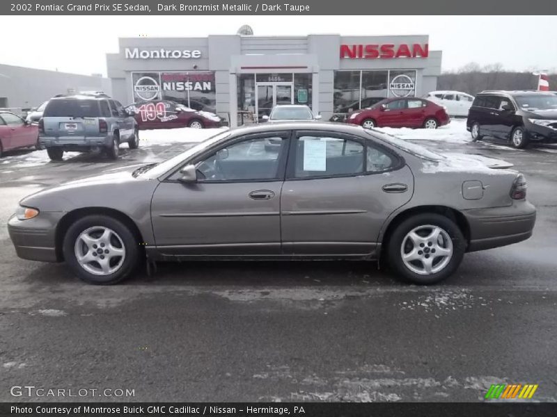 Dark Bronzmist Metallic / Dark Taupe 2002 Pontiac Grand Prix SE Sedan