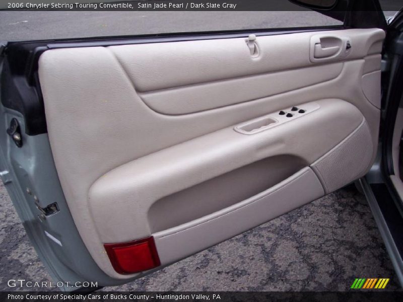 Satin Jade Pearl / Dark Slate Gray 2006 Chrysler Sebring Touring Convertible