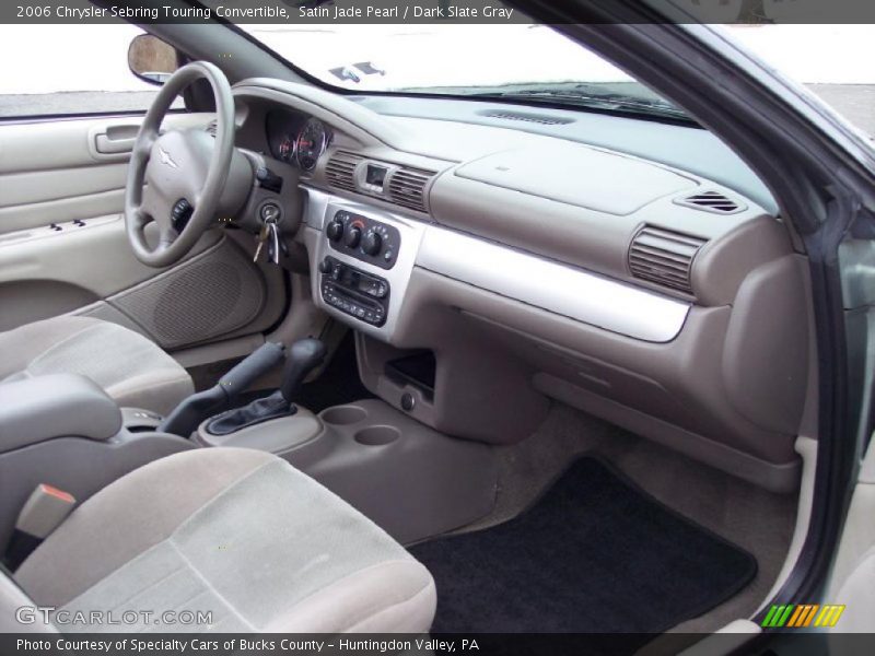 Satin Jade Pearl / Dark Slate Gray 2006 Chrysler Sebring Touring Convertible