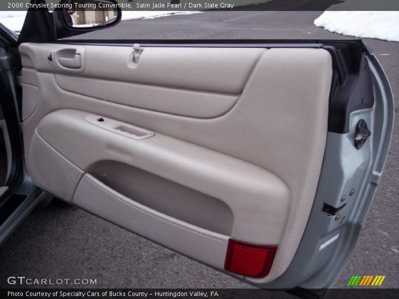 Satin Jade Pearl / Dark Slate Gray 2006 Chrysler Sebring Touring Convertible