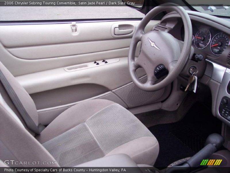 Satin Jade Pearl / Dark Slate Gray 2006 Chrysler Sebring Touring Convertible